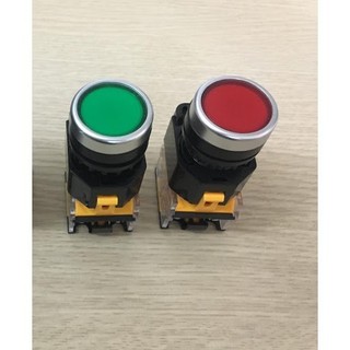 Nút nhấn giữ có đèn phi 22 la39 xanh, đỏ, vàng