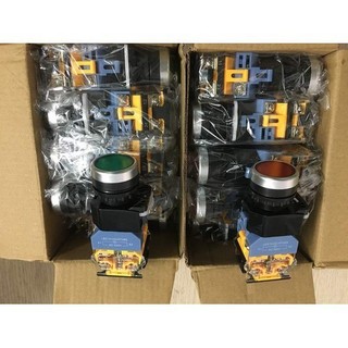 Nút nhấn giữ (nhấn chết) có đèn phi 22 LA39 xanh, đỏ, vàng (nút ấn giữ có đèn phi 22)