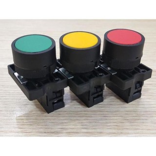 Chint Nút nhấn không đèn phi 22 đỏ vàng xanh NP2 Chint
