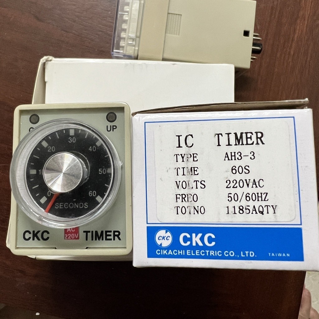 Rơ Le Thời Gian, Timer CKC AH3-3 chưa kèm đế (220V, 24V, 12V)