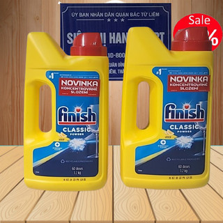 Bột rửa bát Finish Classic 2.5kg - hương chanh - nhập khẩu chính hãng