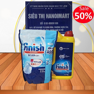 Bột rửa chén bát Finish Nhật 2.2kg dành cho máy rửa bát nhỏ 6 bộ