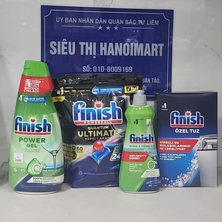 Viên rửa bát Finish Eco hữu cơ 50, 70, gel finish 900ml, nước trợ xả finish eco 400ml, 120 viên All in 1 cho máy rửa bát