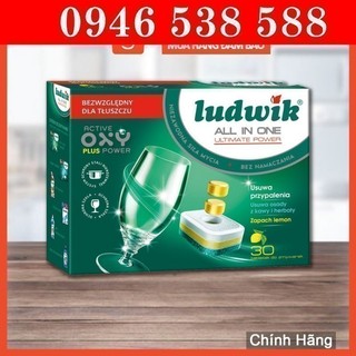 Viên rửa bát Ludwik All in one 30 viên, viên ludwik chính hãng nhập khẩu ba lan