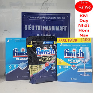 Viên Rửa Bát Finish 110 Viên - xà phòng dùng cho máy rửa bát chén ly finish đức