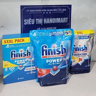 100 Viên rửa bát finish all-in-1 112 viên 6 chức năng trong 1 viên, viên rửa bát finish tổng hợp 100V All in one max