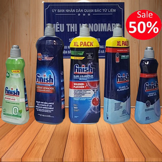 Nước làm bóng finish 1600ml, 800ml, 400ml dùng cho Máy rửa bát, 750ml dung dịch dầu bóng finish, 500ml chất trợ xả máy