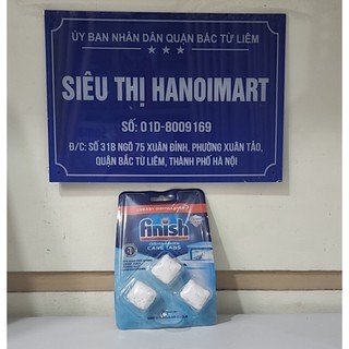 Viên vệ sinh máy rửa bát Finish chính hãng vỉ 3 viên, 4 viên ( dùng tẩy rửa làm vệ sinh định kỳ máy rửa chén )