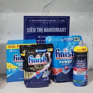 60 Viên rửa bát finish Quantum Ultimate 100 viên, 100 viên finish all in 1 max, 60 viên finish quantum max, 90 viên