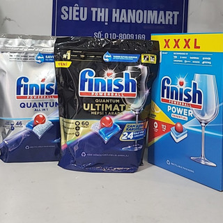 Viên Rửa Bát Finish Quantum Ultimate Loại Cao Cấp Nhất với 14 chức năng in 1, 60 viên, 100 viên, 50 viên, 110 viên