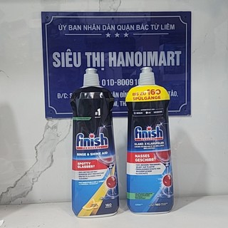 Nước làm bóng bát finish 800ml, dầu làm bóng finish 500ml, 750ml dung dịch làm bóng finish bát chén ly dùng cho máy rửa