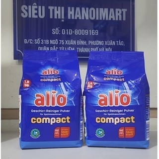 Bột rửa bát alio 3,6kg, Combo 2 hộp bột alio 1,8kg, Combo bột rửa bát alio + muối rửa bát alio + nước làm bóng alio