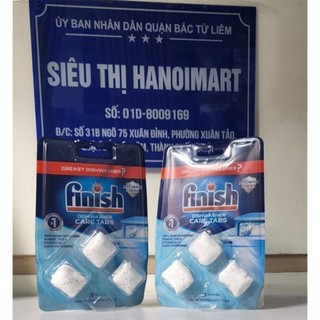 Viên vệ sinh máy rửa bát finish vỉ 3 viên, viện vệ sinh finish định kỳ máy rửa bát Machine Cleaner, sạch sâu các vết dầu