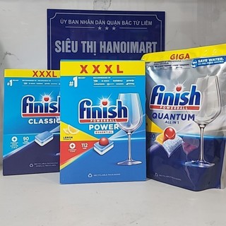 Viên rửa bát All in 1 max 100 viên Finish, 112 viên rửa bát Finish 10 trong 1 không cần muối rửa bát