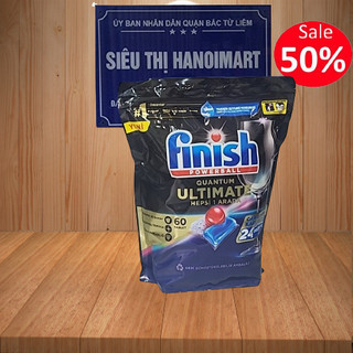 Viên rửa bát hữu cơ Finish Eco 0% 60 viên, 50 viên finish Ultimate