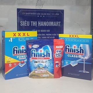 Viên rửa bát finish all in 1 112 viên/ hộp, viên finish classic 90 viên, 150 v