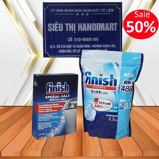 Combo Bột rửa bát finish classic 2.2kg + muối rửa bát 1.2kg