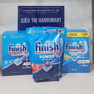 Viên rửa bát Finish all in 1 100viên, 90 viên finish Tất cả chức năng, 100 All in one Max vien rua bat finish 10 in 1
