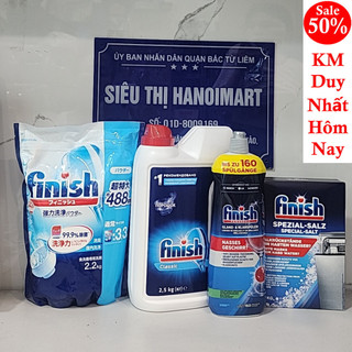 Bột rửa bát Finish 2.5kg, Bột finish nhật bản 2.2kg, Bột Finish Đức 4.5kg chính hãng cho máy rửa bát chén ly giá rẻ