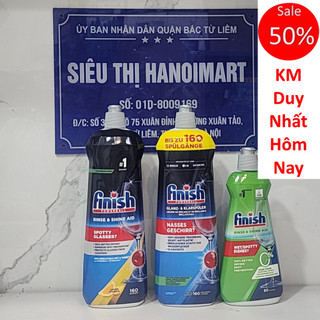Nước làm bóng finish 800ml made in EU, dầu bóng finish 500ml, nước trợ xả finish 750ml, dung dịch làm bóng finish 400ml