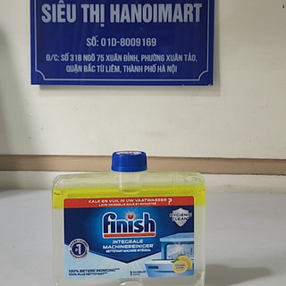 Dung dịch vệ sinh máy rửa bát Finish 250ml, nước tẩy cặn canxi, tẩy cặn dầu mỡ finish, làm sạch, bảo trì máy rửa chén