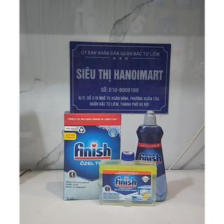 Combo Muối Finish 1.5kg + Nước bóng Finish 400ml + Vệ sinh máy Finish