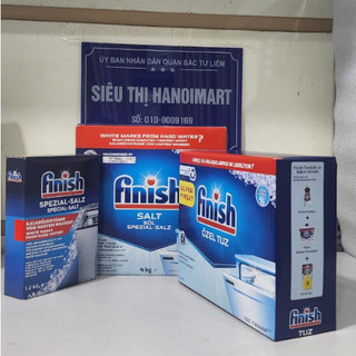 Muối rửa bát Finish 4kg, 2kg muối finish 3kg, 1.2kg muối làm mềm nước finish 1.5kg, muoi rua bat finish salt 1kg cho may