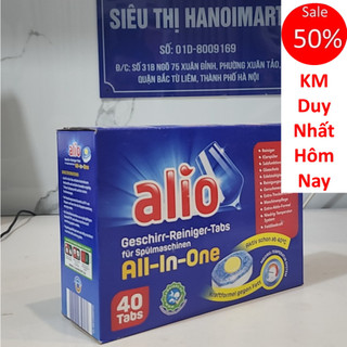 Viên rửa bát Alio 80 viên - Hanoimart, viên rửa bát Alio all in 1 40 viên dùng cho máy rửa bát, viên alio 80V