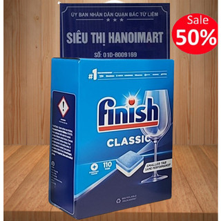 Viên rửa bát finish Classic 90 tabs, 100 viên finish All in one Max dùng tẩy rửa làm sạch cho máy rửa bát, vienruabat
