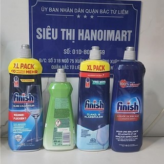 Nước làm bóng bát finish 750ml dùng cho máy rửa bát, 800ml dung dịch làm bóng finish, 500ml dầu làm bóng finish chén ly