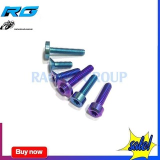 Ốc 4li15 Gr5 Siêu Cứng Gắn Nắp Bình Dầu Các Loại Màu Lục Bảo & Titan (1 cặp)