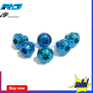 Ốc Chân Kính Siêu Cứng Gr5 Titan - Lục Bảo Đầu Dù