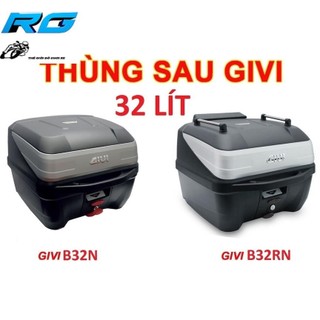 THÙNG SAU GIVI 32 LÍT B32NB B32N B32N-ADV VIỀN ĐEN SANG TRỌNG LƯỚI RÀNG ĐỒ TỰA LƯNG HÀNG CHÍNH HÃNG BH 2 NĂM