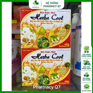 Bột nước mát hebarcool extra hộp 10 gói hebalcool herbal cool