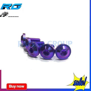 Ốc 6li20 gr5 đầu dù gắn xe máy nhiều màu