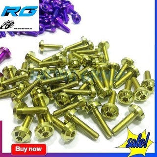 Ốc 5Li20 Gr5 Đầu Dù Gắn Xe Máy Cực Chất (Giá 1 Con)