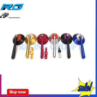Gương Xe Máy Nhôm CNC Cao Cấp - Kính Chiếu Hậu Xe Máy Kiểu Rizoma Tròn Loại 1 Cho Xe Honda Ya Su Vario Sh Ab Wave...1Cái