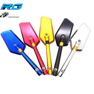 Gương Xe Máy Thời Trang Cao Cấp - Kính Chiếu Hậu Xe Máy Kiểu Rizoma Xéo Cho Xe Honda Ya Su Vario Sh AB Wave Và Các Xe