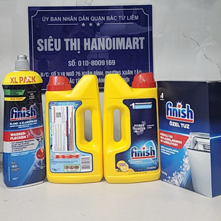 Combo Bột rửa bát Finish 2.5kg + Muối làm mềm nước 1.5kg