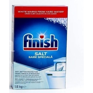Muối rửa bát Finish 1.5kg, Muối finish tác dụng làm mềm nguồn nước, muối rửa Chén bát Finish dùng cho máy rửa ly