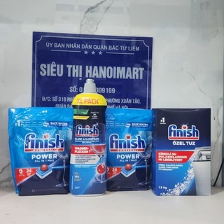 Combo Viên rửa bát Finish 48 tabs + Muối Finish 1.2kg + bóng Finish 750ml
