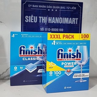 90 Viên rửa bát Finish classic hộp 100 viên finish all in one max