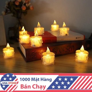 Nến Điện Tử Mini Để Bàn Thờ - Nến Tealight Trang Trí Sinh Nhật - Cầu Hôn Lời Tỏ Tình - Decor Bắc Âu (Kèm Pin)