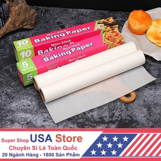 Giấy nến, sáp lót nướng bánh dạng cuộn 5 mét/10 mét - nướng bánh chống dính