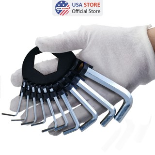 Bộ Lục Giác Mini 10 Cây Bỏ Túi Đa Năng Sửa Điện Tử, Điện Thoại, Đồng Hồ, Xe Đạp