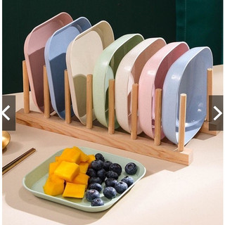 Set 4/8 Đĩa Nhựa Lúa Mạch T1 Mới Về Đựng Hoa Quả, Trái Cây, Đồ Ăn An Toàn Và Tiện Lợi