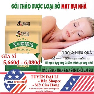Gói 2 Túi Thảo Dược Đuổi Côn Trùng, Bọ Rệp - Lót  Dưới Gối Đệm Diệt Mạt - Gói Thơm Chống Ngứa Giúp Bạn Ngủ Ngon