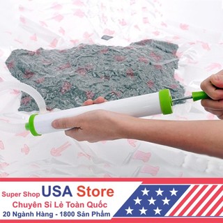 Ống Bơm Tay Hút Chân Không Quần Áo Chăn Màn Cất Gọn