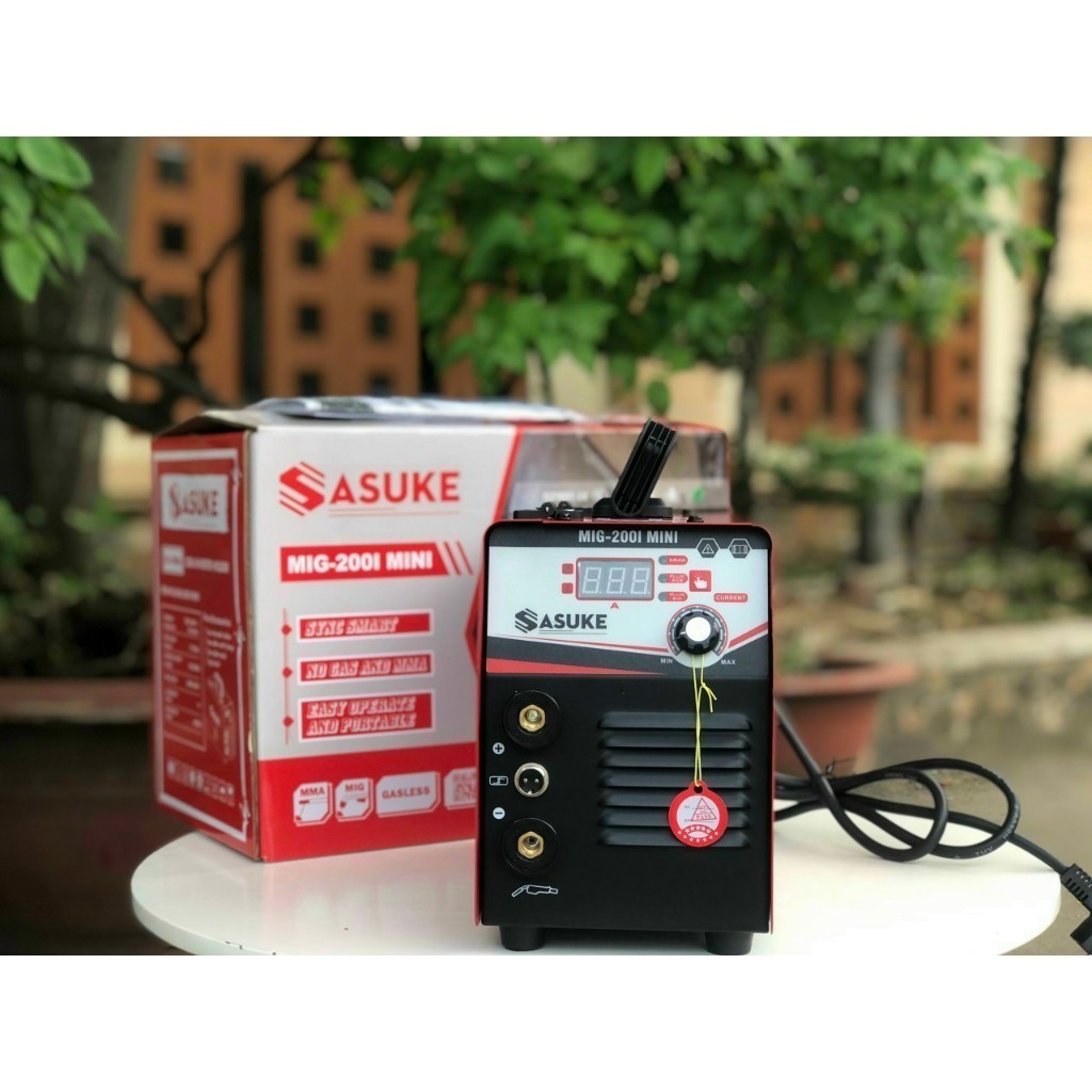 Máy hàn MIG không khí Sasuke Mig 200I Mini - 2 chức năng, kích thước nhỏ gọn 420x210x265mm