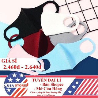 Khẩu Trang Vải PoLy Vải Su - Phù Hợp Cả Nam & Nữ